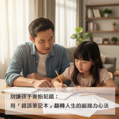 別讓孩子害怕犯錯：用「錯誤筆記本」翻轉人生的耐挫力心法