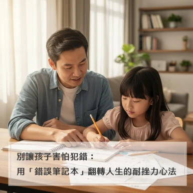 別讓孩子害怕犯錯：用「錯誤筆記本」翻轉人生的耐挫力心法