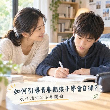 如何引導青春期孩子學會自律？從生活中的小事開始